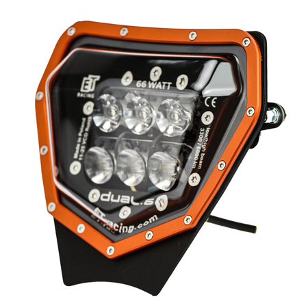 LED lamp Headlight Dual.6 KTM 150-500cc 2024 up TBI/ EXC-F/XC/XC-F only FUEL INJECTION engine ORANGE