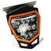 LED lamp Headlight Dual.10 KTM 690 2012-2016 only FUEL INJECTION engine. Extra Terrestrial 11000 lumens. ORANGE